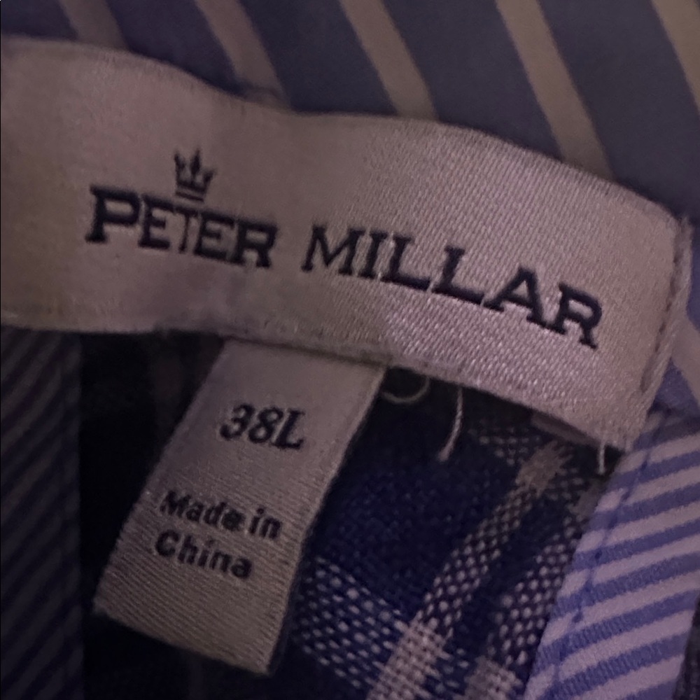 EUC Peter Millar Blue and Gray Plaid Men's Shorts - Picture 4 of 4